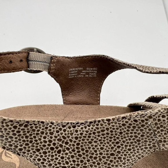 Dansko Women’s Strappy Sandals 40(9.5-10) Pebble LeatherTan Summer Ankle Strap - Picture 7 of 16